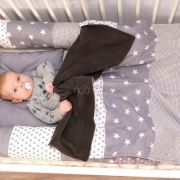 BABYDECKE & KUSCHELDECKE GRAUE STERNE